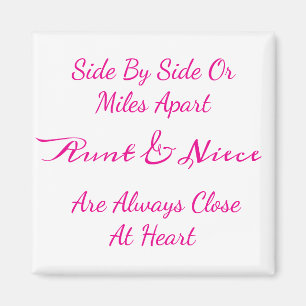 Tante Nichte Liebeszitat: Seite an Seite oder Meil Magnet