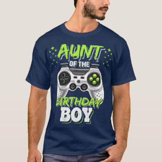Tante of the Birthday Boy Matching Video Game Birt T-Shirt