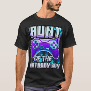 Tante of the Birthday Boy Matching Video Gamer Bir T-Shirt