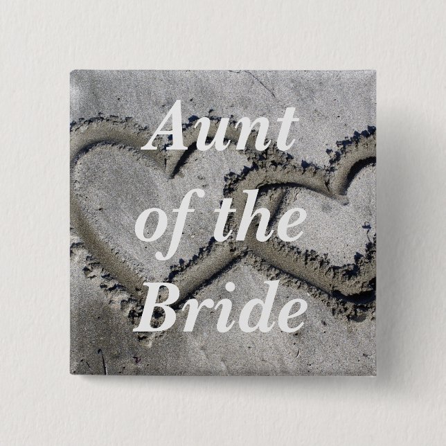 Tante Of The Bride Button (Vorderseite)