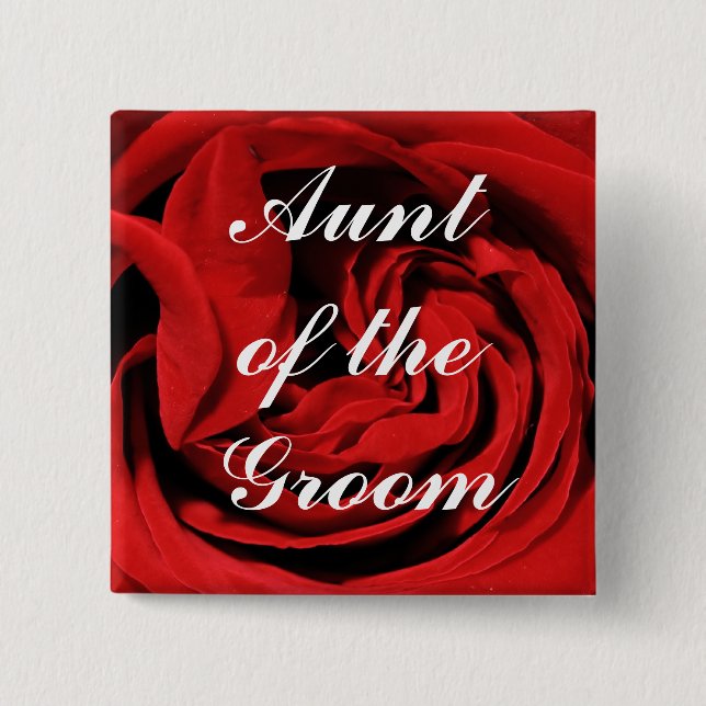 Tante Of The Groom Button (Vorderseite)
