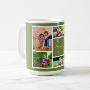Tante Olive Green Foto-Collage Kaffeetasse