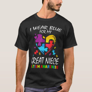 Tante Onkel Ich Trage Blau Für Meine Große Nichte T-Shirt