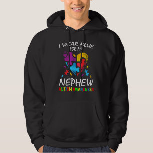 Tante Onkel ich trage Blau für meinen Nephew Autis Hoodie