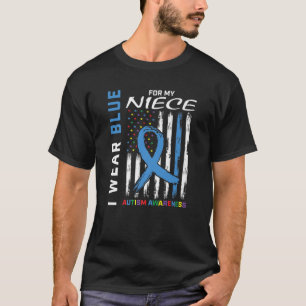 Tante Onkel ich tragen Blau für mein Nichte Autism T-Shirt