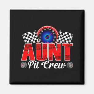 Tante Pit Crew Racing Familienrennauto Geburtstags Magnet