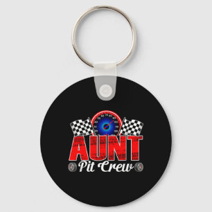 Tante Pit Crew Racing Familienrennauto Geburtstags Schlüsselanhänger