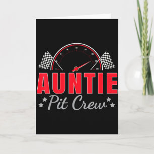 Tante Pit Crew Rennwagenfahrer Geburtstagsfeier Re Karte