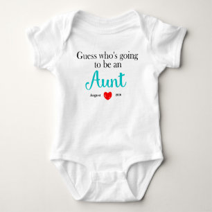 Tante Pregnancy Announcement Personalized Baby Strampler