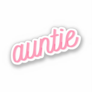 Tante Rosa Kursiv Tante Tante Süß Liebe Familie Aufkleber