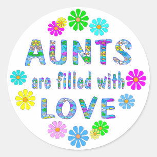 Tante Runder Aufkleber