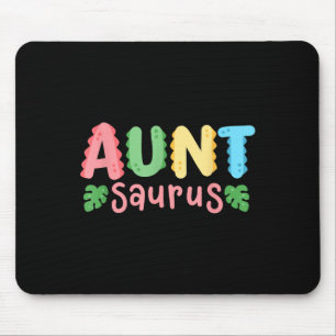 Tante Saurus Kids Dinosaur Birthday Party Family M Mousepad