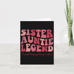 Tante Schwester Legende Groovy Lustige Coole Tante Karte