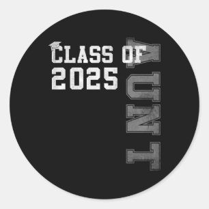 Tante Senior 2025 Stolz Tante of a Cl of 2025 Grad Runder Aufkleber