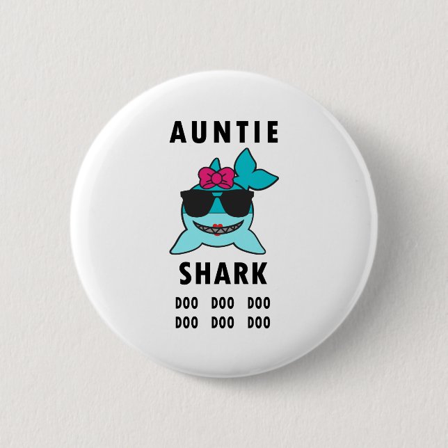 TANTE SHARK DOO DOO DOO BUTTON (Vorderseite)