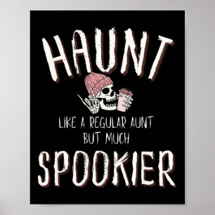 Tante Shirt Halloween Skelettkostüm Poster
