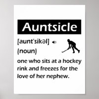 Tante-sicle Lustige Hockey-Tante Sicle-Definition 