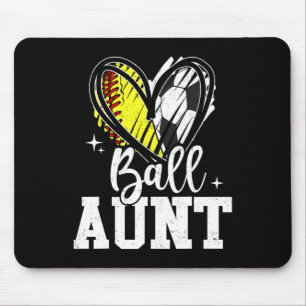 Tante Softll Fußball Tante von beiden Mousepad