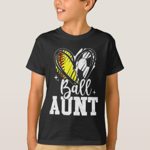 Tante Softll Fußball Tante von beiden T-Shirt