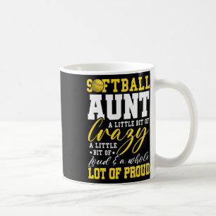 Tante Softll Stolz Tante eines Softll-Spielers Tan Kaffeetasse