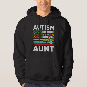 Tante Special Puzzle Flag Autismus Bewusstsein Hoodie