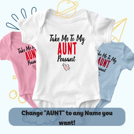 Tante Squad genehmigt: Bring mich zu meiner Tante Baby Strampler