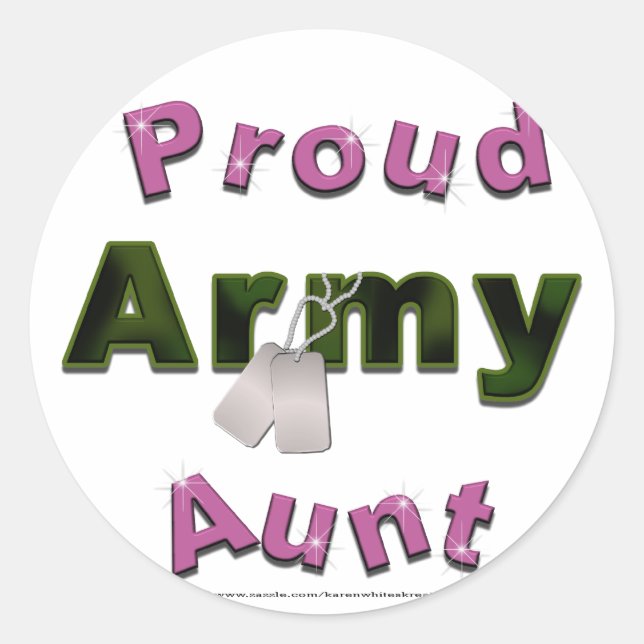 Tante Stickers der Proud Army (Vorderseite)