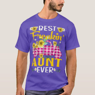 Tante Super Premium-T-Shirt mit Sonnenblumen-LKW T-Shirt