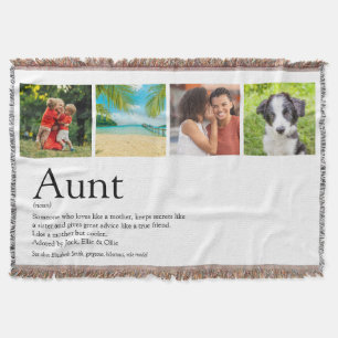 Tante Tante Ever Modern Photo Collage Decke