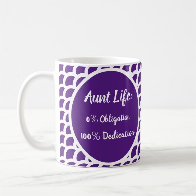 Tante Tante Life Lila Definition Kaffee Tasse (Links)