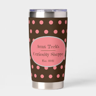 Tante Teeks Neugier Shoppe Thermal Tumbler Brown Thermobecher