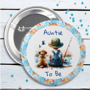 Tante   Themed Baby Dusche Button