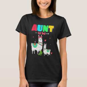 Tante to be Llama Funny Lama Farm Baby Show T-Shirt