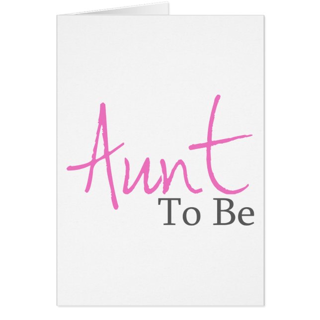 Tante To Be (rosa Skript) (Vorne)