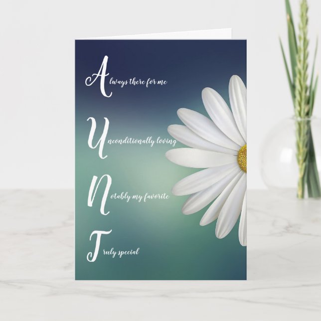 Tante Ttie Floral Geburtstagskarte Karte (Vorderseite)