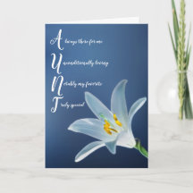 Tante Ttie Floral Geburtstagskarte