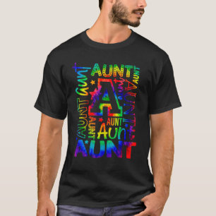 Tante Typografie Gefärbte Krawatte Tante Niedlich  T-Shirt