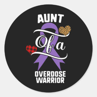 Tante Überdosis Bewusstsein Leopard Buffalo Karier Runder Aufkleber