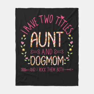 Tante und Hund Mama Geschenke Frauen Sonnenblumen  Fleecedecke