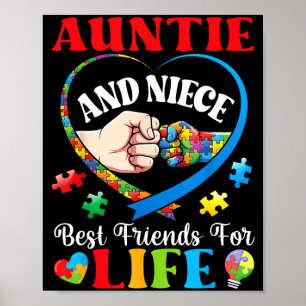 Tante und Nichte beste Freundinnen fürs Leben Auti Poster
