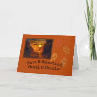 Tante und Onkel Erntedank Card Feiertagskarte