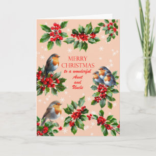 Tante und Onkel Robins und Holly Weihnachten