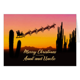 Tante und Onkel Weihnachten Weihnachten über Wüste