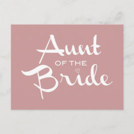 Tante von Bride White auf Mauve Postkarte