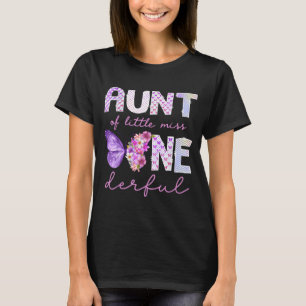 Tante von Little Miss Onederful Butterfly 1st T-Shirt