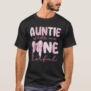 Tante von Little Miss Onederful zum ersten Geburts T-Shirt