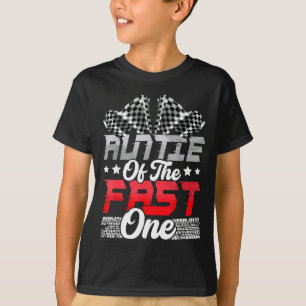 Tante von The Fast One Geburtstag 1st Rennwagen T-Shirt