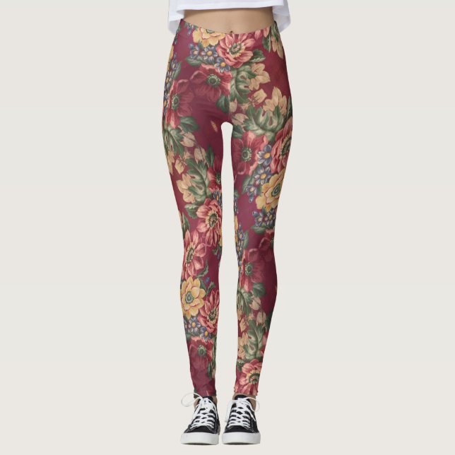 Tante-Vorhänge Leggings (Vorderseite)