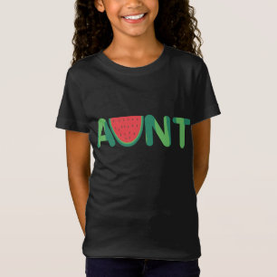 Tante Watermelon Auntie Melon Niedlich Graphic T-Shirt