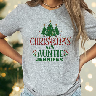 Tante Weihnachtsbaum Name T-Shirt